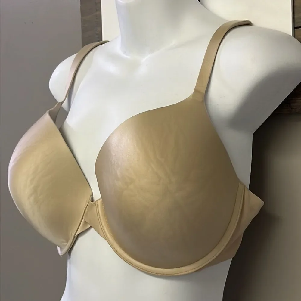 Victoria’s Secret Full Coverage Tan Adjustable Straps Padded Wire Bra- 38DD